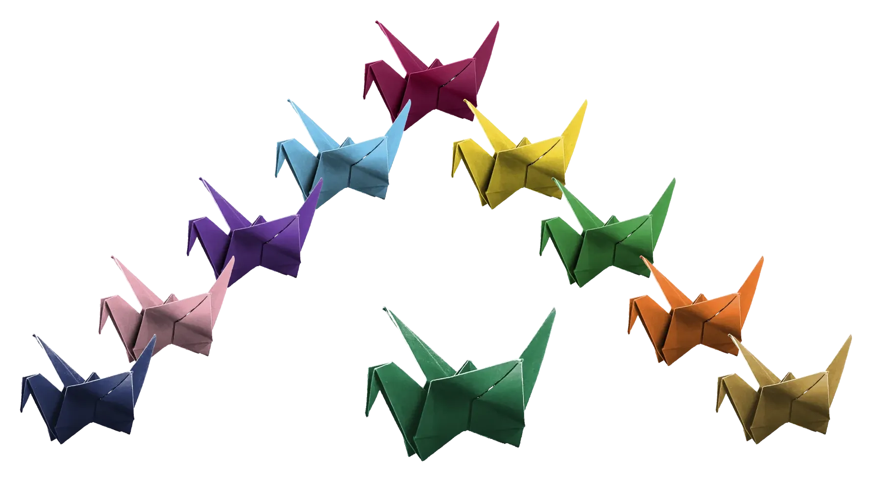 A Flock of Ten Cranes